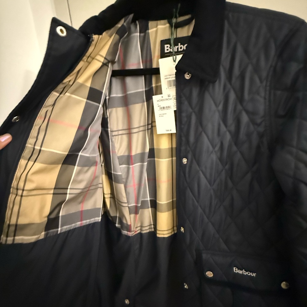 Barbour Tulip Corduroy Trim Quilted Jacket - Picture 4 of 8